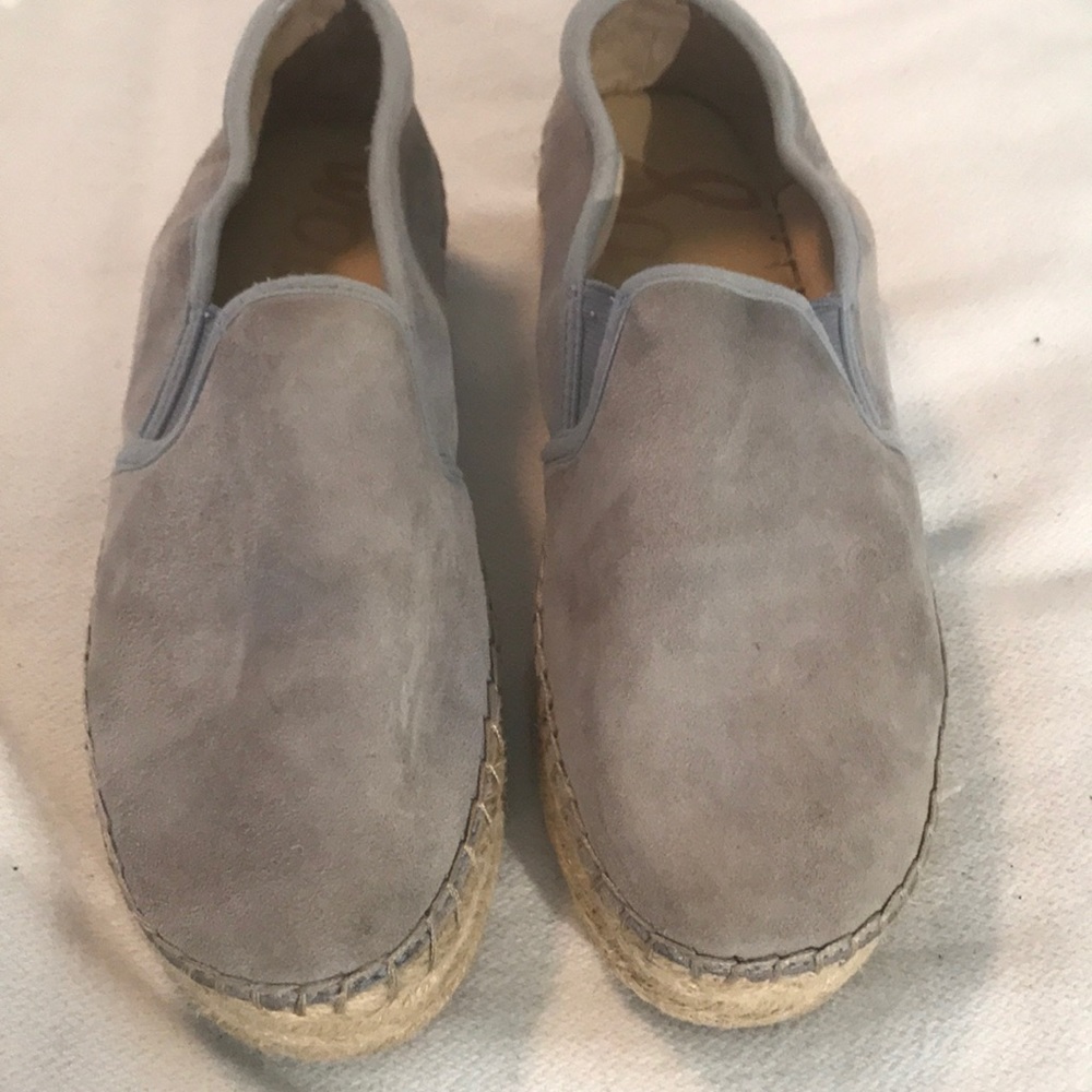 blue suede espadrille SAM EDELMAN SIZE 7